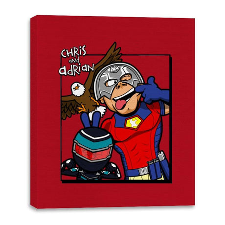 Chris and Adrian - Canvas Wraps Canvas Wraps RIPT Apparel 16x20 / Red