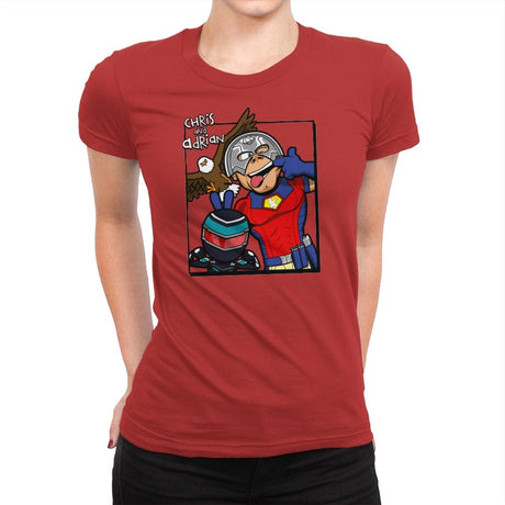Chris and Adrian - Womens Premium T-Shirts RIPT Apparel Small / Red