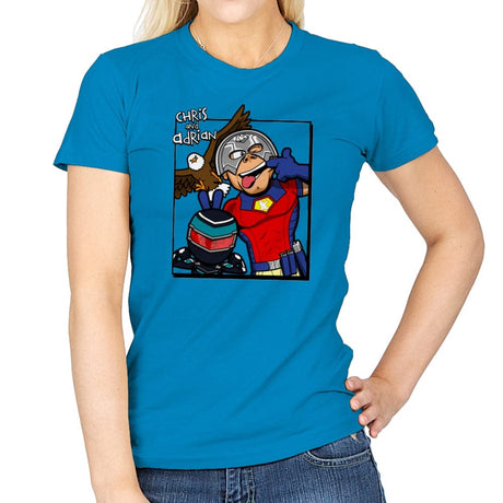 Chris and Adrian - Womens T-Shirts RIPT Apparel Small / Sapphire