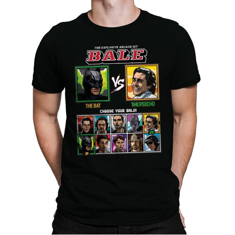 Christian Bale Fighter - Mens Premium T-Shirts RIPT Apparel Small / Black