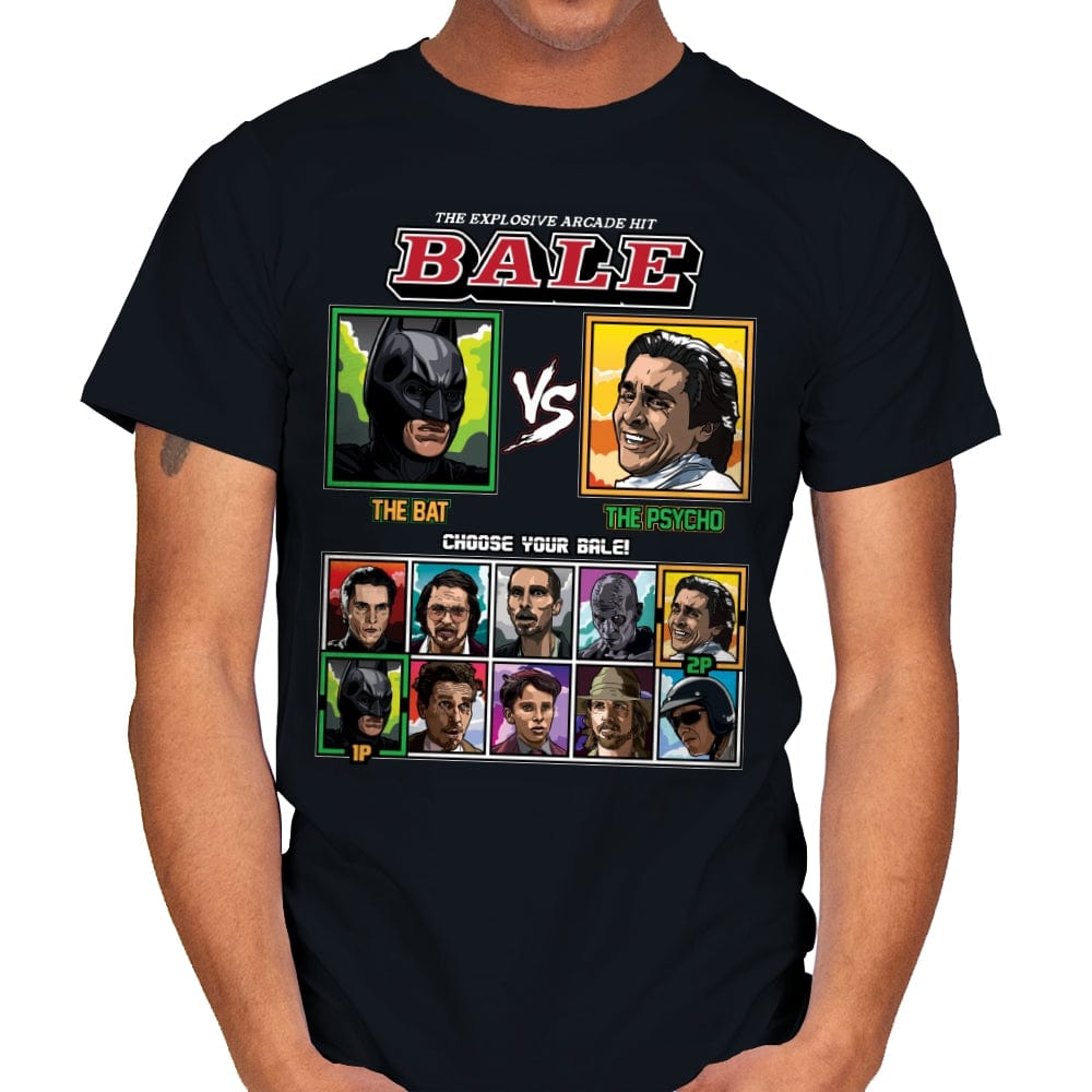 Christian Bale Fighter - Mens T-Shirts RIPT Apparel Small / Black