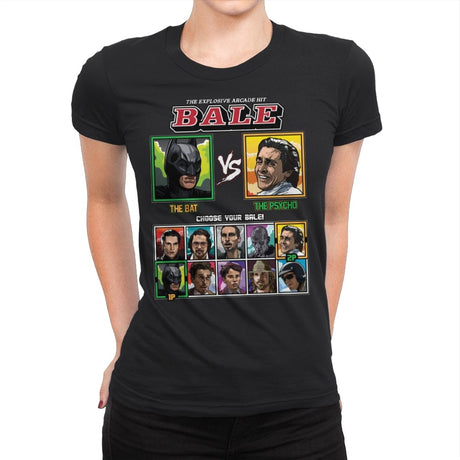 Christian Bale Fighter - Womens Premium T-Shirts RIPT Apparel Small / Black