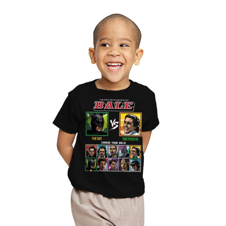 Christian Bale Fighter - Youth T-Shirts RIPT Apparel X-small / Black