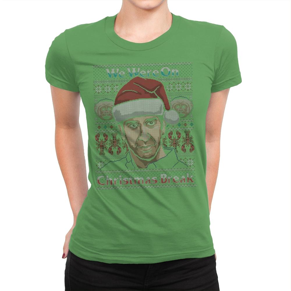 Christmas Break Up - Womens Premium T-Shirts RIPT Apparel Small / Kelly