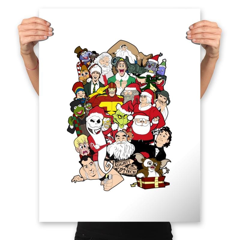 Christmas Chaos - Prints Posters RIPT Apparel 18x24 / White