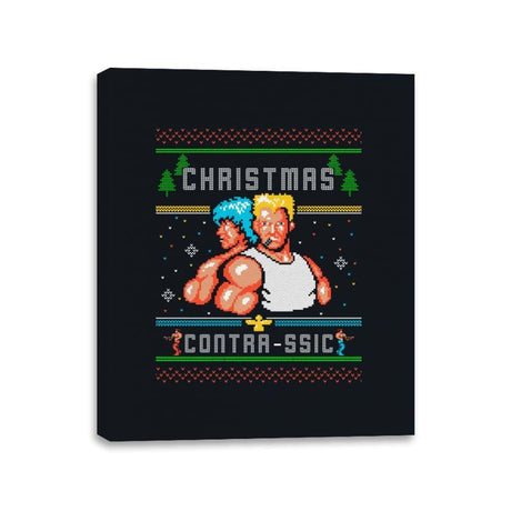 Christmas Contrassic - Canvas Wraps Canvas Wraps RIPT Apparel 11x14 / Black