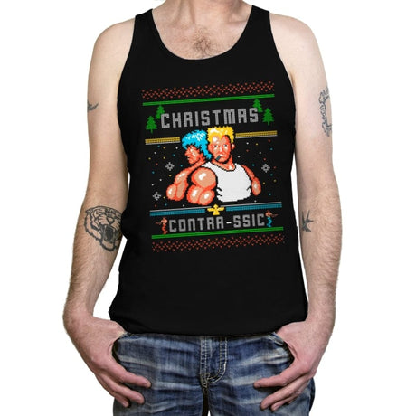 Christmas Contrassic - Tanktop Tanktop RIPT Apparel X-Small / Black