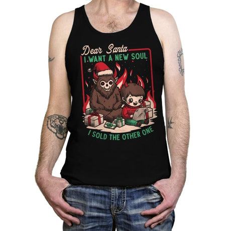 Christmas Demon Pact - Tanktop Tanktop RIPT Apparel X-Small / Black