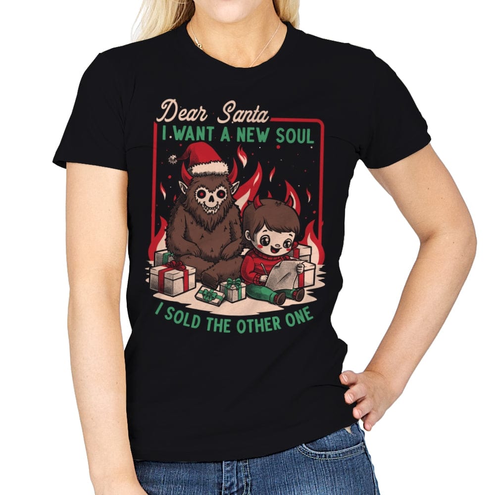 Christmas Demon Pact - Womens T-Shirts RIPT Apparel Small / Black