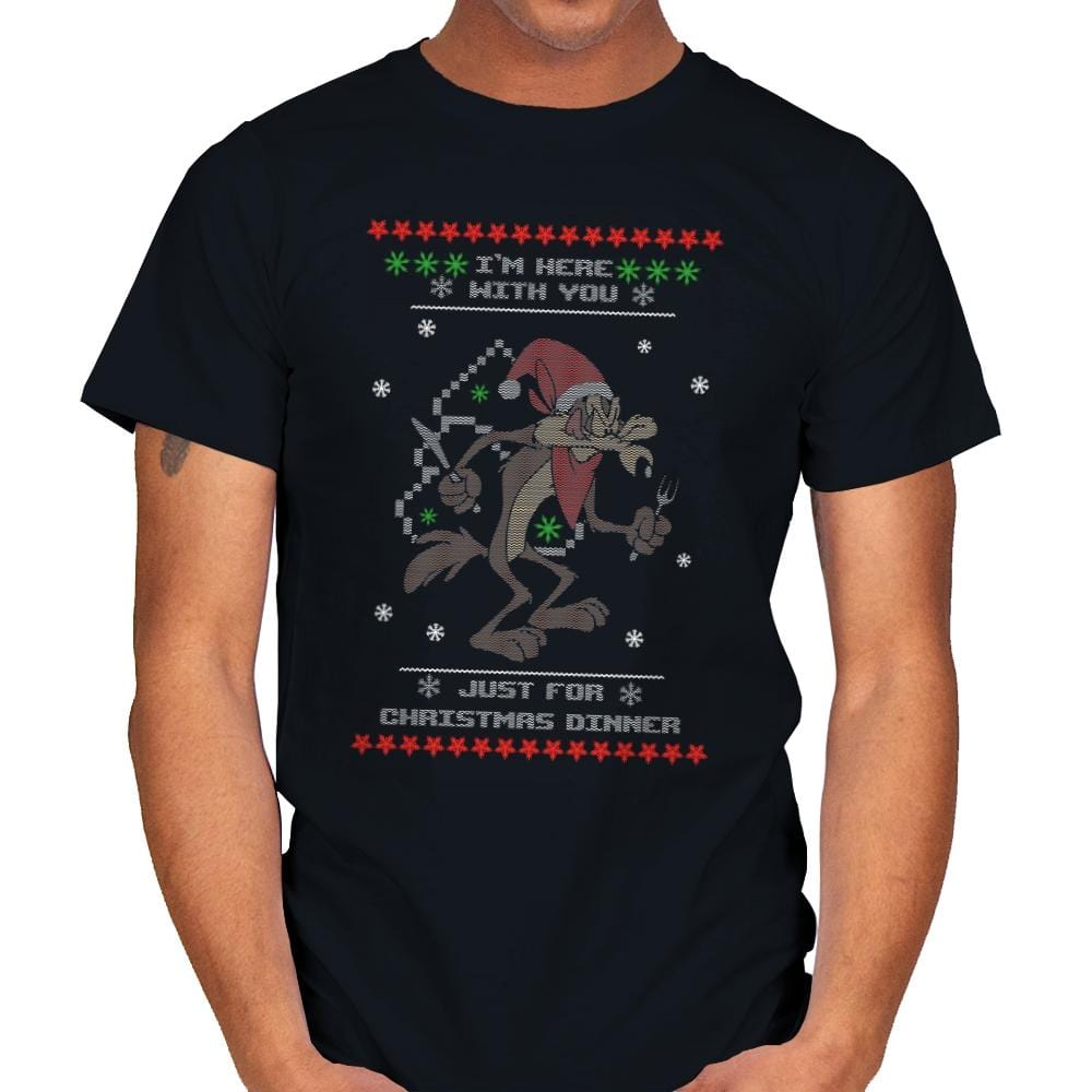 Christmas Dinner - Ugly Holiday - Mens T-Shirts RIPT Apparel Small / Black