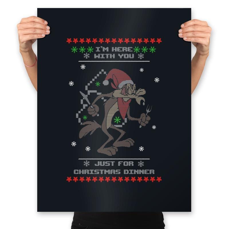 Christmas Dinner - Ugly Holiday - Prints Posters RIPT Apparel 18x24 / Black