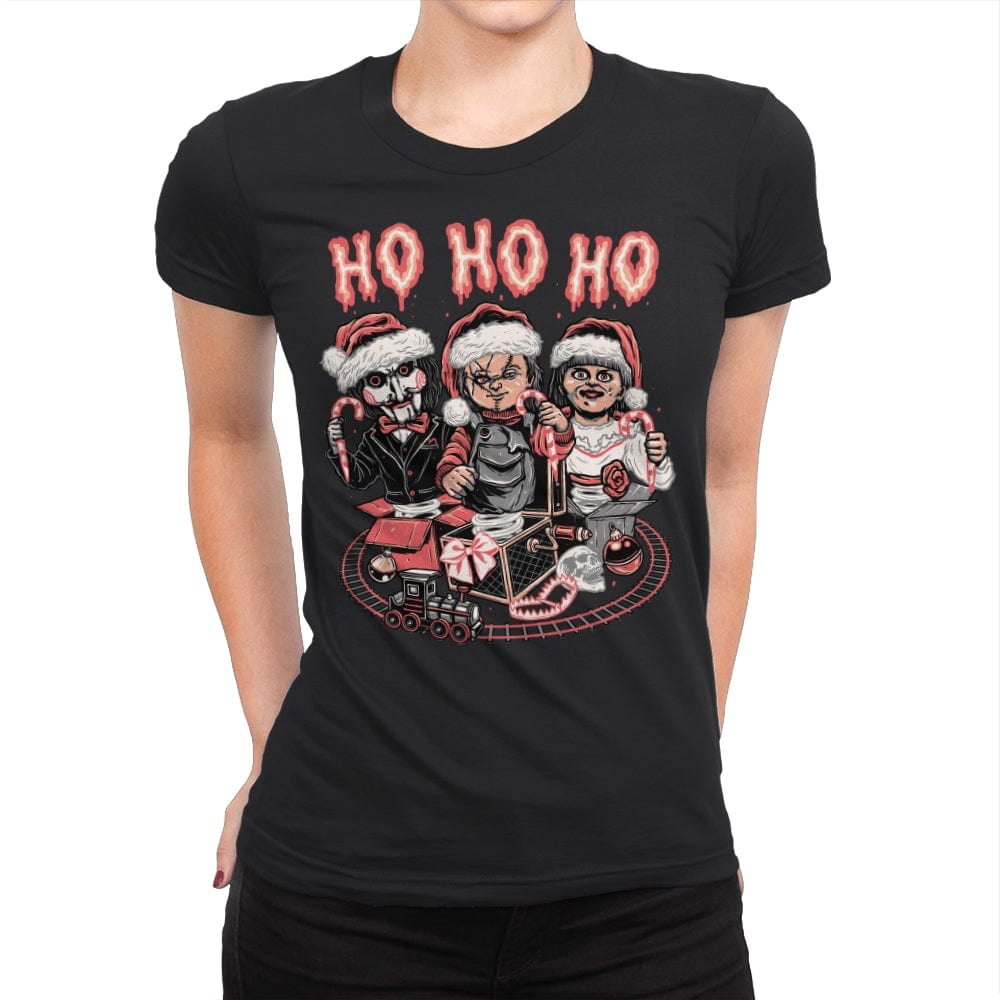 Christmas Dolls - Womens Premium T-Shirts RIPT Apparel Small / Black