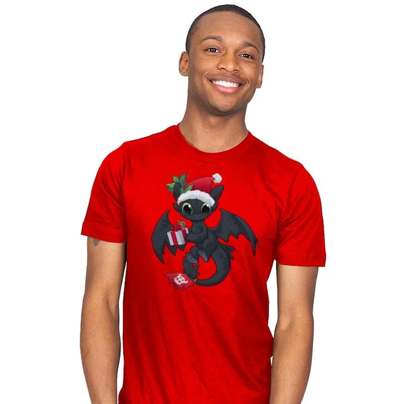 Christmas Dragon - Mens T-Shirts RIPT Apparel