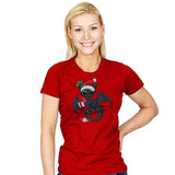 Christmas Dragon - Womens T-Shirts RIPT Apparel Small / Red