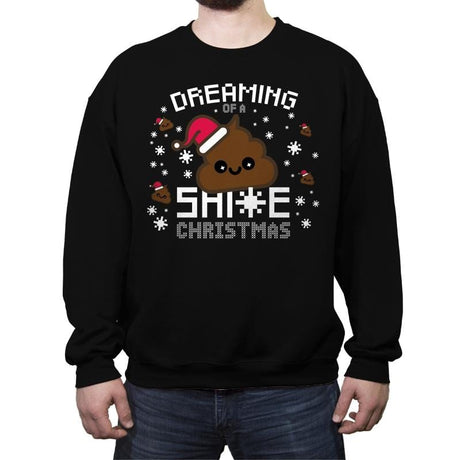 Christmas Dreaming - Crew Neck Sweatshirt Crew Neck Sweatshirt RIPT Apparel Small / Black