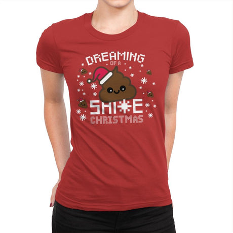 Christmas Dreaming - Womens Premium T-Shirts RIPT Apparel Small / Red