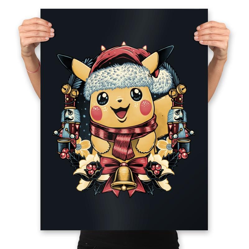 Christmas Electricity - Prints Posters RIPT Apparel 18x24 / Black