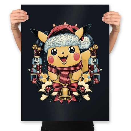 Christmas Electricity - Prints Posters RIPT Apparel 18x24 / Black
