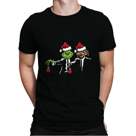 Christmas Fiction - Mens Premium T-Shirts RIPT Apparel Small / Black