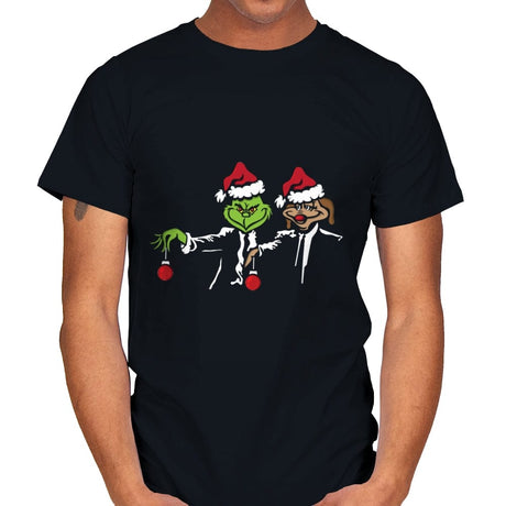 Christmas Fiction - Mens T-Shirts RIPT Apparel Small / Black
