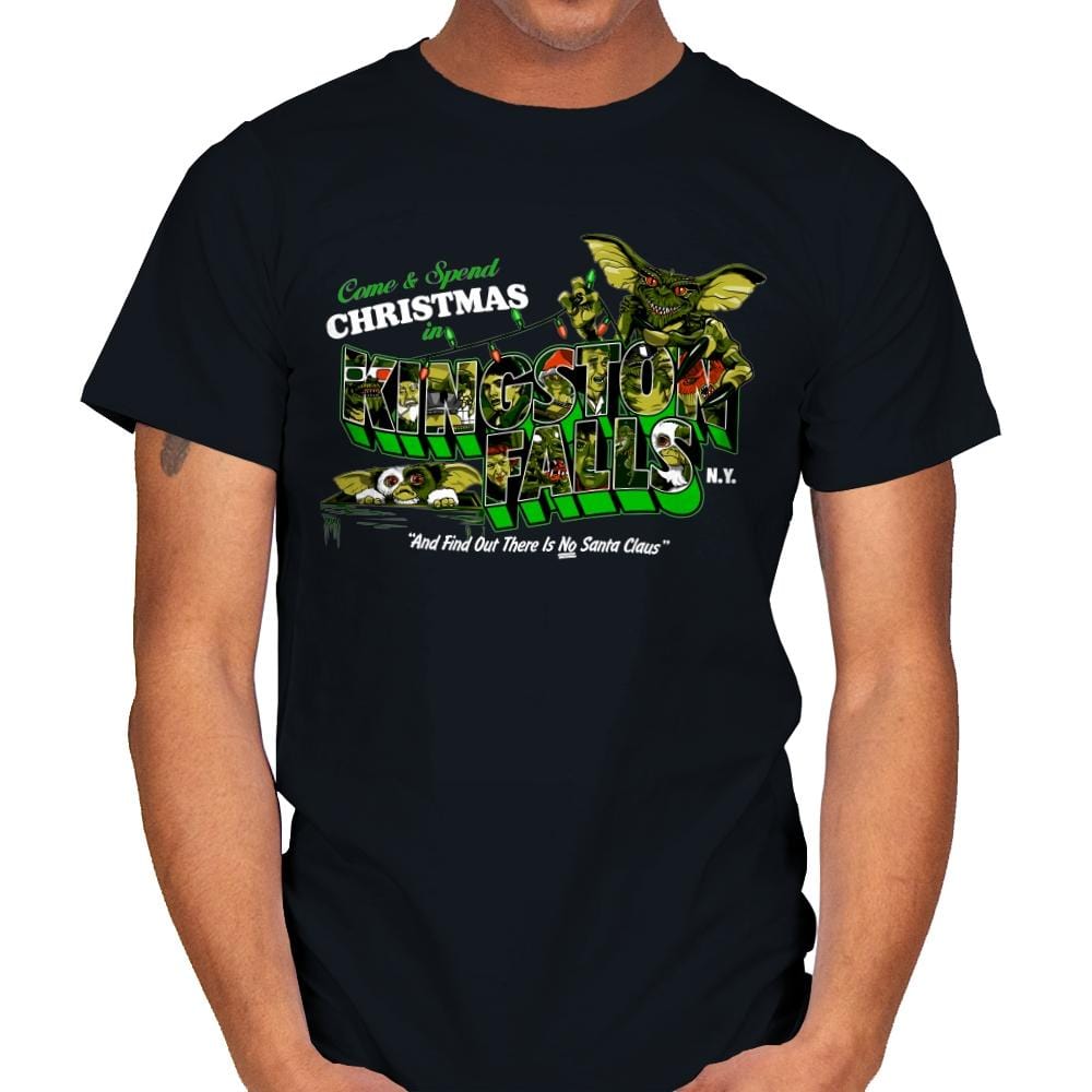 Christmas In Kingston Falls - Mens T-Shirts RIPT Apparel Small / Black