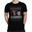 Christmas is Coming - Ugly Holiday - Mens Premium T-Shirts RIPT Apparel Small / Black