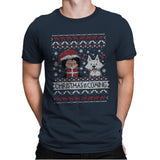 Christmas is Coming - Ugly Holiday - Mens Premium T-Shirts RIPT Apparel Small / Indigo
