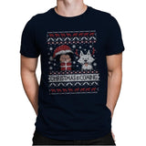 Christmas is Coming - Ugly Holiday - Mens Premium T-Shirts RIPT Apparel Small / Midnight Navy