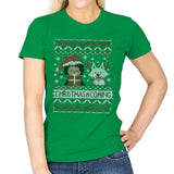 Christmas is Coming - Ugly Holiday - Womens T-Shirts RIPT Apparel Small / Irish Green