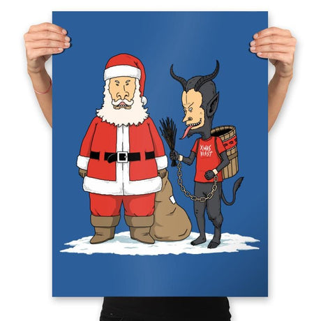 Christmas is Cool - Prints Posters RIPT Apparel 18x24 / Royal