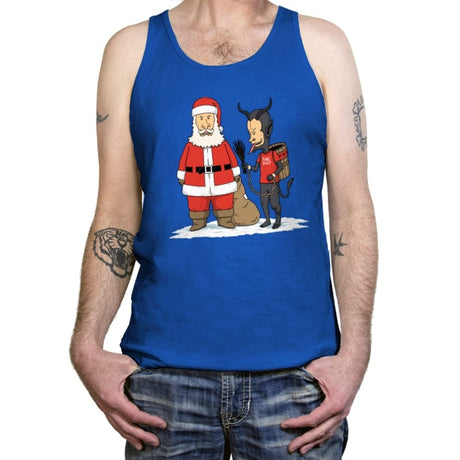 Christmas is Cool - Tanktop Tanktop RIPT Apparel X-Small / True Royal