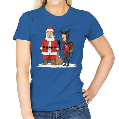 Christmas is Cool - Womens T-Shirts RIPT Apparel Small / Royal