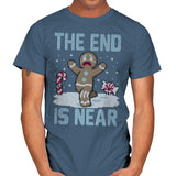 Christmas is Near! - Ugly Holiday - Mens T-Shirts RIPT Apparel Small / Indigo Blue