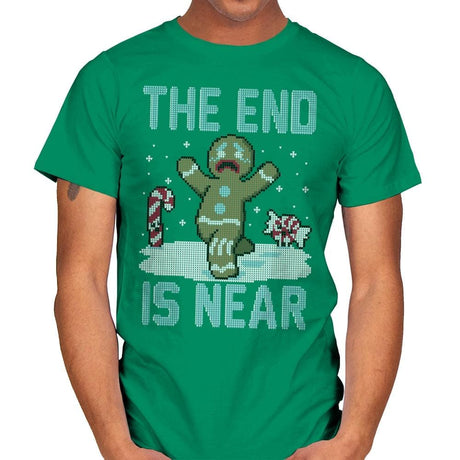 Christmas is Near! - Ugly Holiday - Mens T-Shirts RIPT Apparel Small / Kelly Green