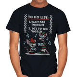 Christmas List! - Ugly Holiday - Mens T-Shirts RIPT Apparel Small / Black