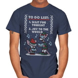 Christmas List! - Ugly Holiday - Mens T-Shirts RIPT Apparel Small / Navy