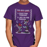 Christmas List! - Ugly Holiday - Mens T-Shirts RIPT Apparel Small / Purple