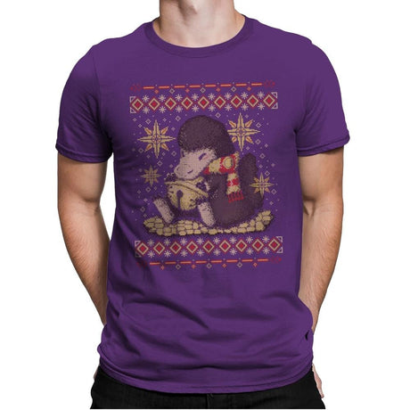 Christmas Niffler - Ugly Holiday - Mens Premium T-Shirts RIPT Apparel Small / Purple Rush
