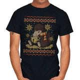 Christmas Niffler - Ugly Holiday - Mens T-Shirts RIPT Apparel Small / Black