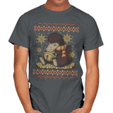Christmas Niffler - Ugly Holiday - Mens T-Shirts RIPT Apparel Small / Charcoal
