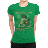 Christmas Niffler - Ugly Holiday - Womens Premium T-Shirts RIPT Apparel Small / Kelly Green