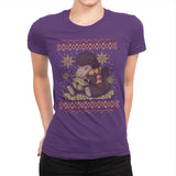 Christmas Niffler - Ugly Holiday - Womens Premium T-Shirts RIPT Apparel Small / Purple Rush