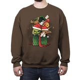 Christmas Pets - Crew Neck Sweatshirt Crew Neck Sweatshirt RIPT Apparel Small / Dark Chocolate