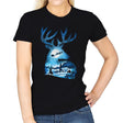 Christmas Reindeer - Womens T-Shirts RIPT Apparel Small / Black
