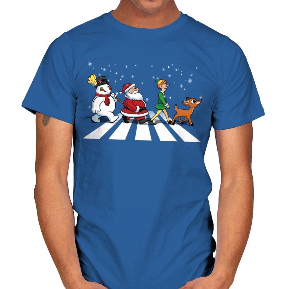Christmas Road - Mens T-Shirts RIPT Apparel Small / Royal
