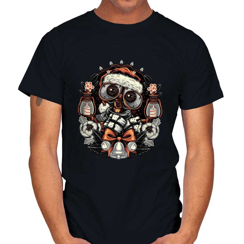 Christmas Robot - Mens T-Shirts RIPT Apparel Small / Black
