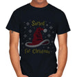 Christmas Sorting Hat - Ugly Holiday - Mens T-Shirts RIPT Apparel Small / Black