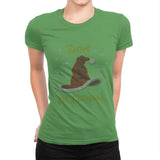 Christmas Sorting Hat - Ugly Holiday - Womens Premium T-Shirts RIPT Apparel Small / Kelly Green