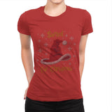 Christmas Sorting Hat - Ugly Holiday - Womens Premium T-Shirts RIPT Apparel Small / Red