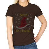 Christmas Sorting Hat - Ugly Holiday - Womens T-Shirts RIPT Apparel Small / Dark Chocolate